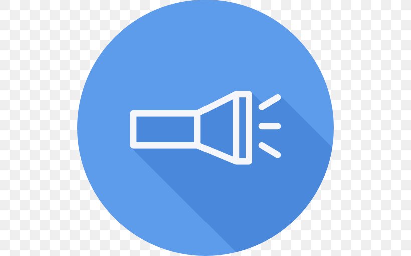 Flashlight Android Application Package Light-emitting Diode, PNG, 512x512px, Flashlight, Android, Area, Blue, Brand Download Free