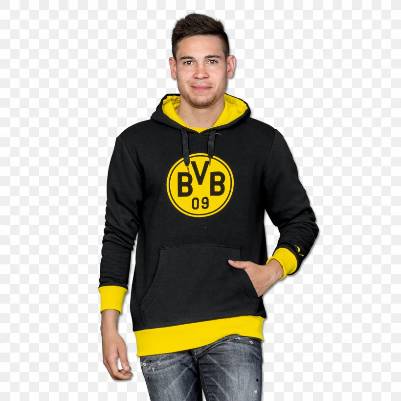 Hoodie Borussia Dortmund T-shirt Christoph Bausenwein Bluza, PNG, 1600x1600px, Hoodie, Ball Game, Black, Bluza, Book Download Free