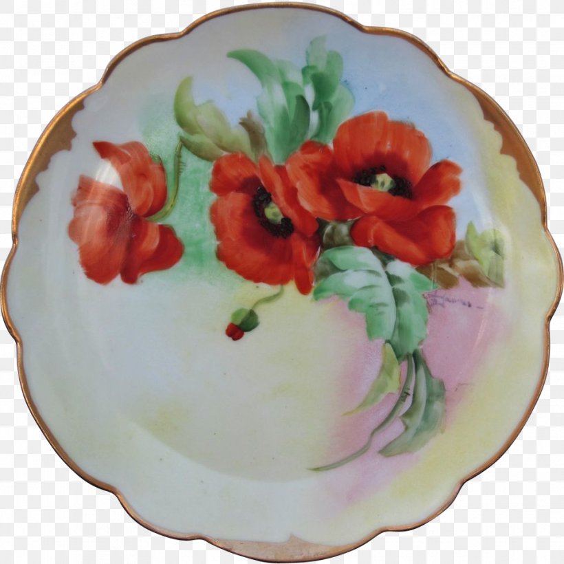Plate Porcelain Saucer Flower, PNG, 966x966px, Plate, Ceramic, Dishware, Flower, Platter Download Free