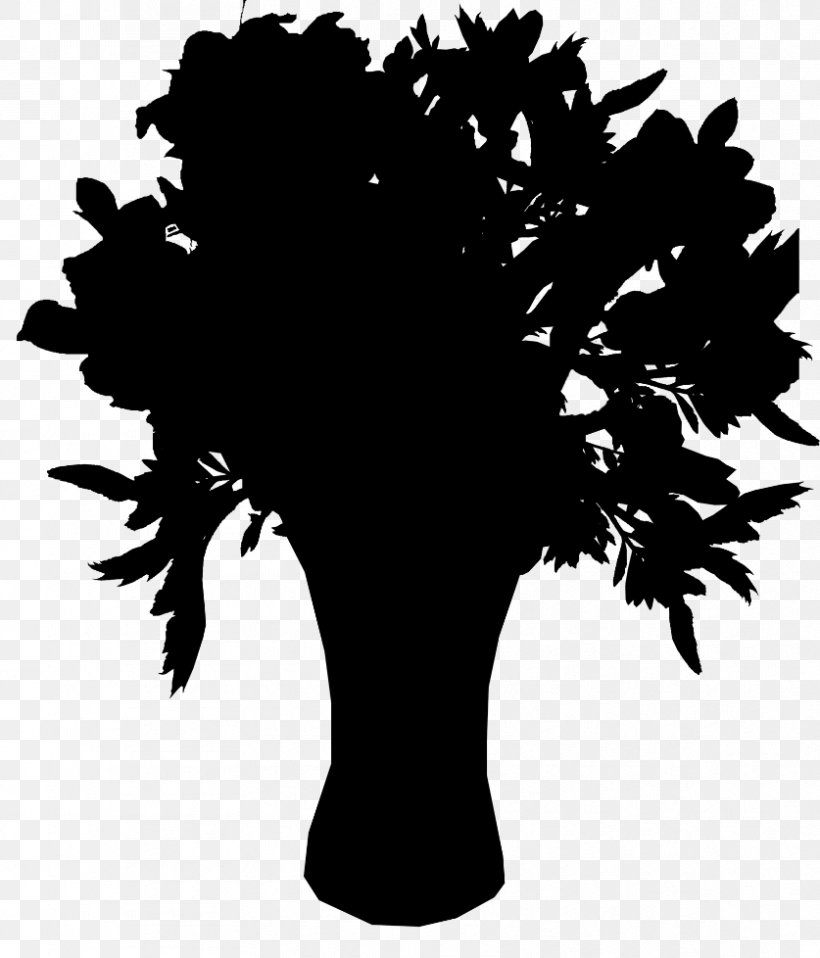 Black Silhouette Font Flowering Plant, PNG, 837x978px, Black, Black M, Flower, Flowering Plant, Leaf Download Free
