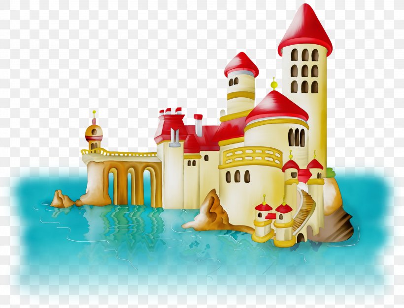 Cartoon Castle, PNG, 3000x2297px, Watercolor, Architecture, Building, Cartoon, Castle Download Free