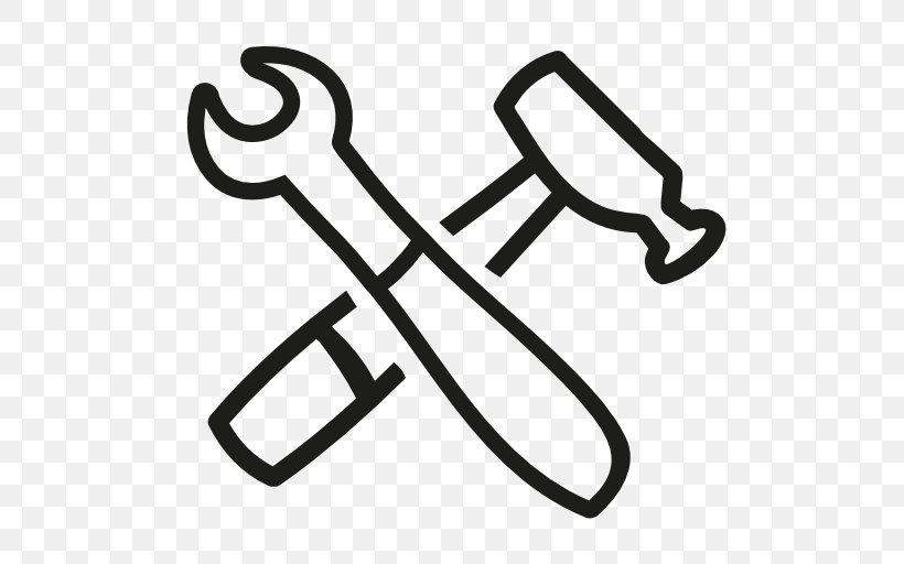 Hand Tool Symbol Hammer, PNG, 512x512px, Hand Tool, Adjustable Spanner, Black And White, Chart, Esquema Conceptual Download Free