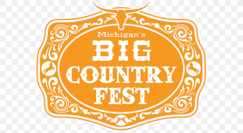 Michigan's Big Country Fest Logo Michigan’s Big Country Fest Festivar Clip Art, PNG, 586x450px, Logo, Area, Brand, Cornhole, Country Download Free
