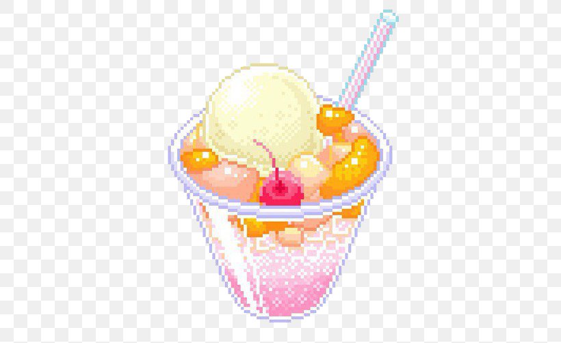 Pixel Art Chocolate Ice Cream, PNG, 500x502px, Pixel Art, Art, Chocolate Ice Cream, Cream, Crossstitch Download Free