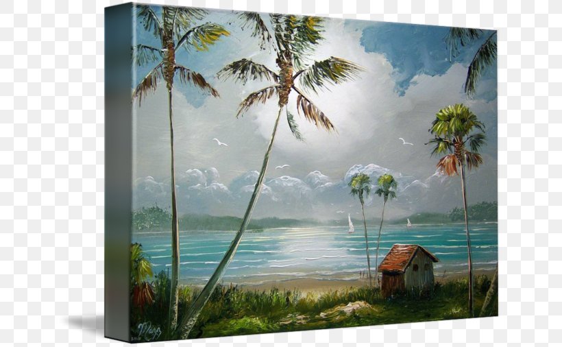 Painting Lake Tropics Tropical Cyclone Image, PNG, 650x506px, Painting, Arecales, Art, Artwork, Canvas Download Free
