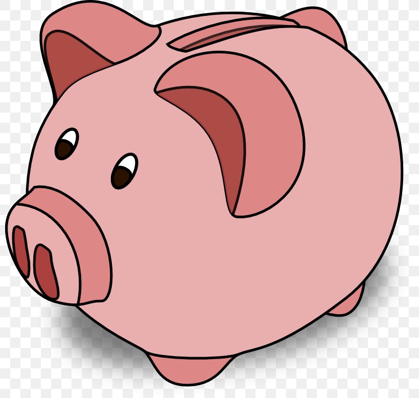 Domestic Pig Piggy Bank Cartoon Clip Art, PNG, 800x778px, Domestic Pig, Cartoon, Coin, Drawing, Free Content Download Free