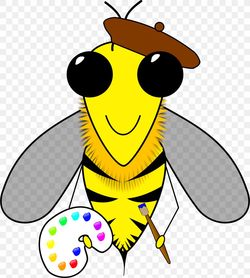 Honey Bee Artist Beehive Clip Art, PNG, 2160x2400px, Bee, Art, Artist, Artwork, Beehive Download Free