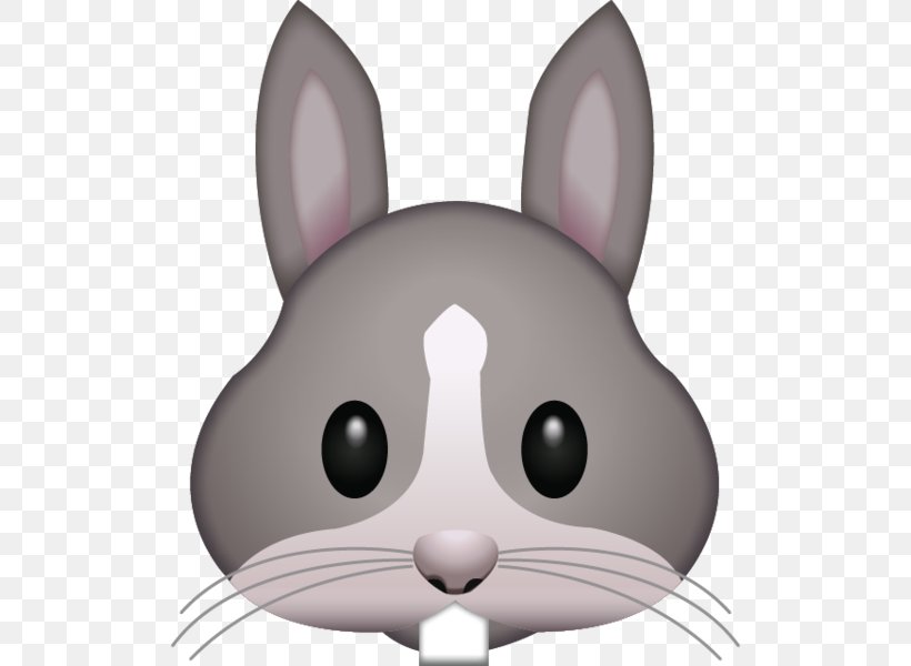 Emoji Rabbit IPhone Text Messaging Sticker, PNG, 600x600px, Emoji, Carnivoran, Cat, Cat Like Mammal, Domestic Rabbit Download Free