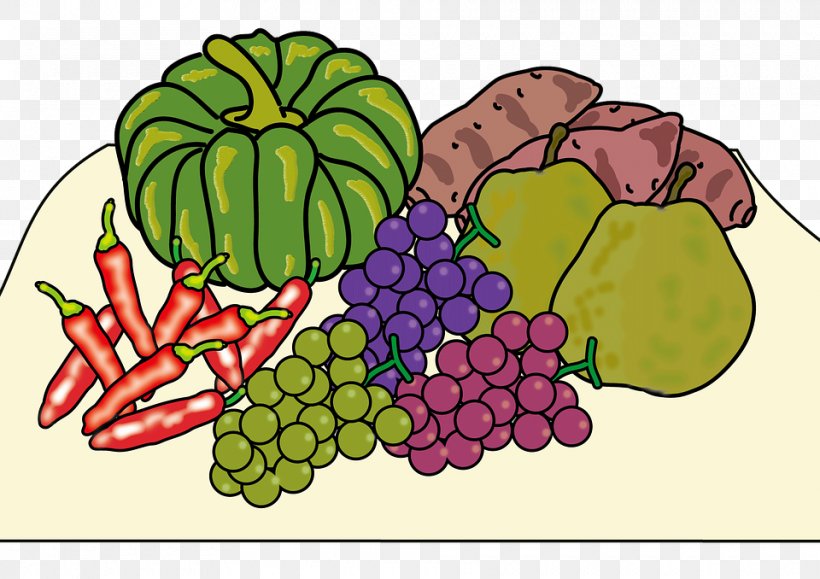 Grape Autumn Vegetable Harvest Clip Art, PNG, 960x678px, Grape, Autumn, Cuisine, Drawing, Flower Download Free