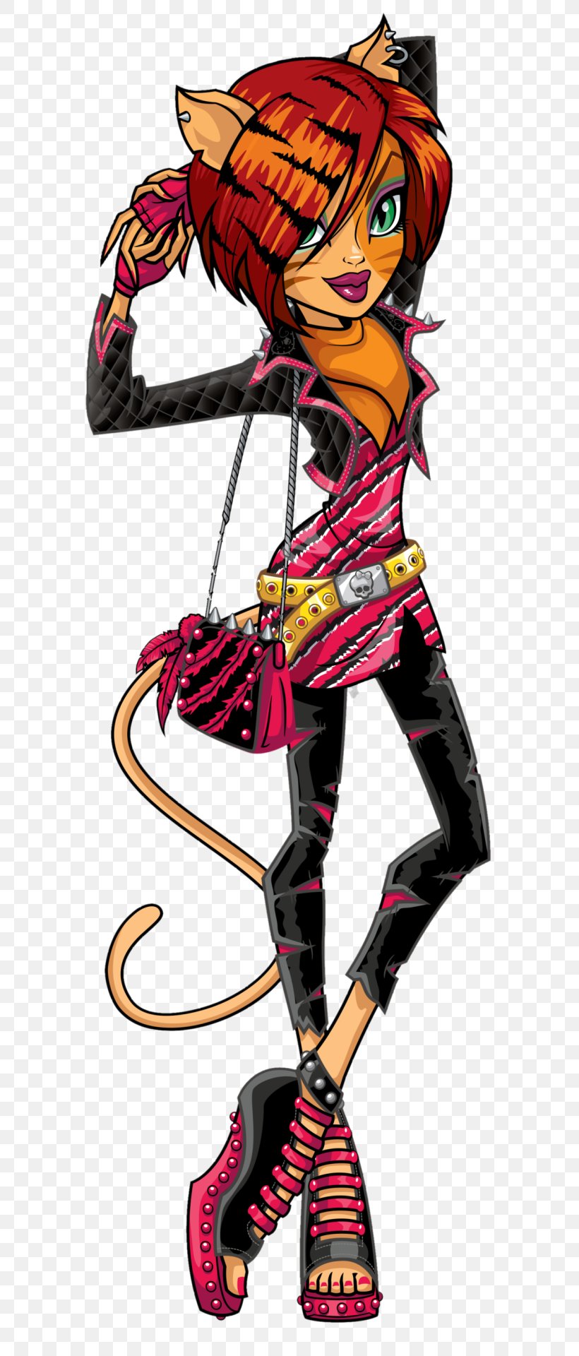 Monster High Freak Du Chic Toralei Doll Frankie Stein, PNG, 703x1920px, Toralei, Archery, Bow, Bow And Arrow, Character Download Free