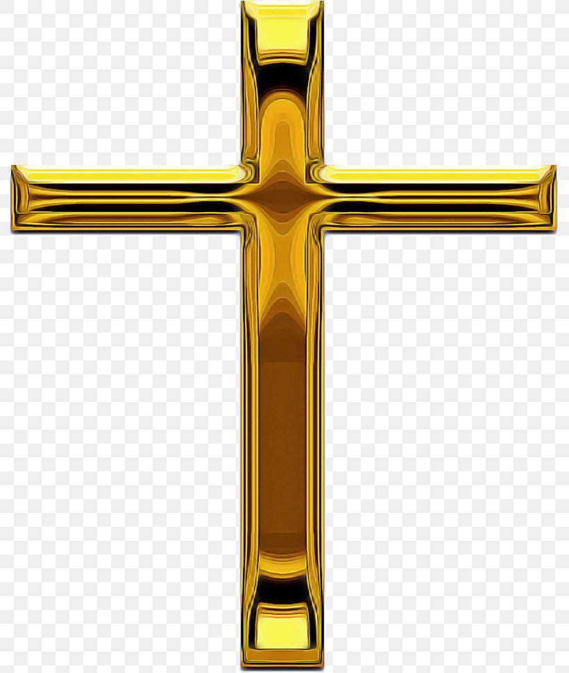 Religious Item Cross Yellow Symbol Crucifix, PNG, 793x971px, Religious Item, Cross, Crucifix, Material Property, Metal Download Free