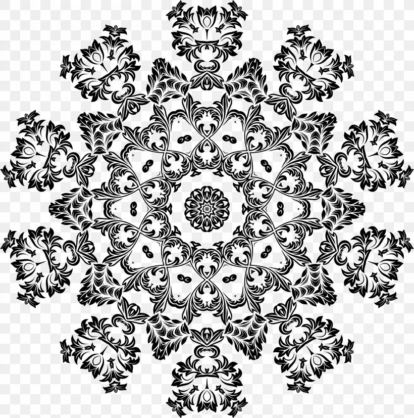 Black And White Clip Art, PNG, 2308x2330px, Black And White, Area, Art, Black, Flora Download Free