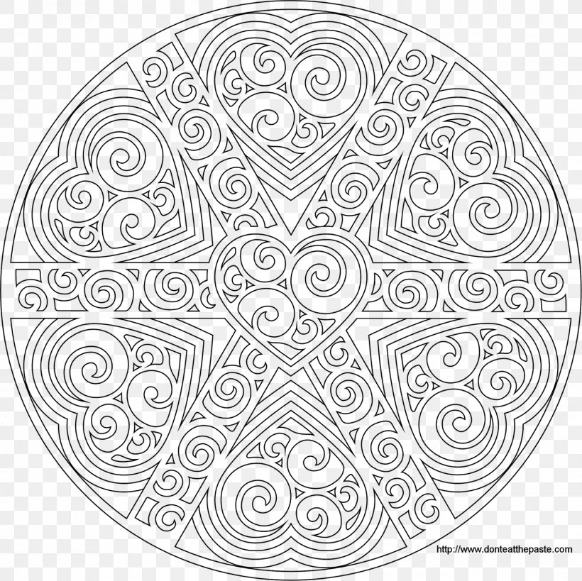 Coloring Book Mandala Drawing Ornament Adult, PNG, 1600x1600px, Coloring Book, Adult, Area, Black And White, Color Download Free