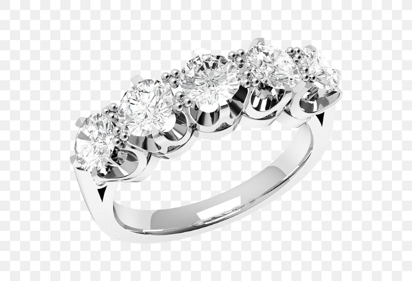 Eternity Ring Moissanite Brilliant Engagement Ring, PNG, 560x560px, Ring, Bling Bling, Body Jewelry, Brilliant, Diamond Download Free