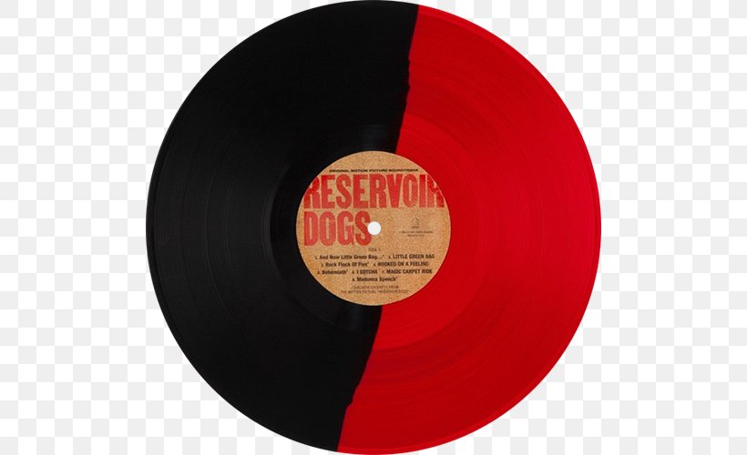 Phonograph Record Red Soundtrack Reservoir Dogs Color, PNG, 500x500px, Watercolor, Cartoon, Flower, Frame, Heart Download Free