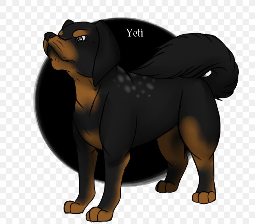 Rottweiler Dog Breed Puppy Yeti, PNG, 720x720px, Rottweiler, Bear, Breed, Carnivoran, Cartoon Download Free