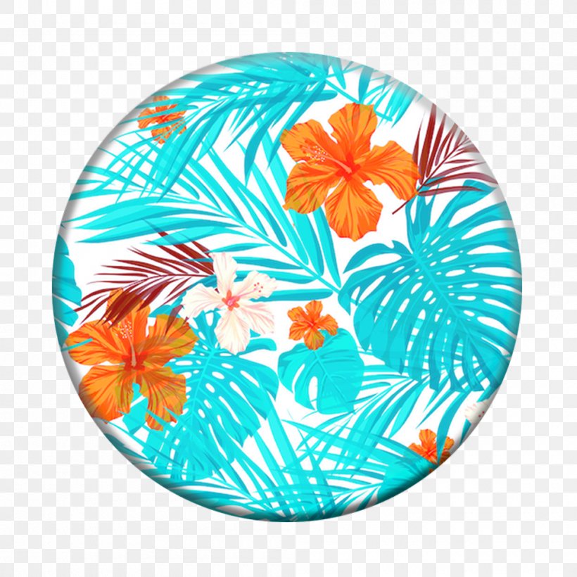 Phone Cartoon, PNG, 1000x1000px, Popsockets, Aqua, Handheld Devices, Hibiscus, Mobile Phone Accessories Download Free