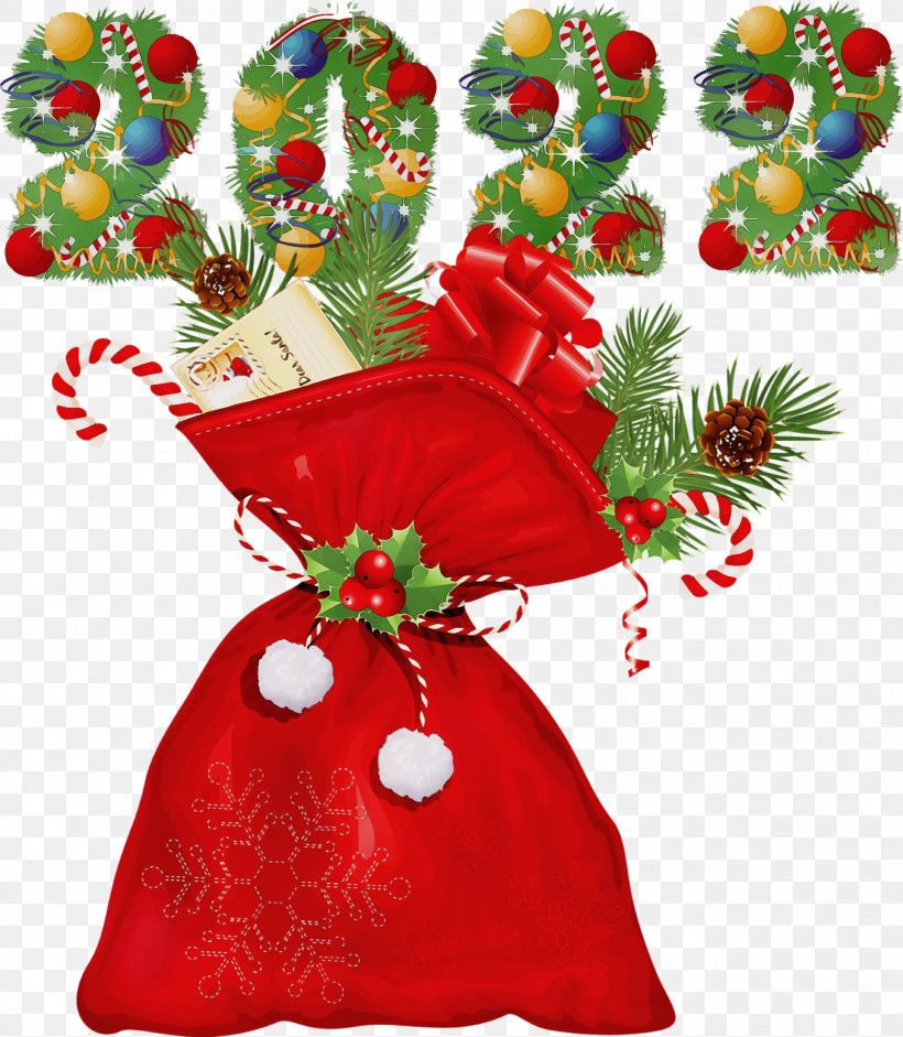 Christmas Day, PNG, 2614x3000px, Watercolor, Bag, Christmas Day, Christmas Gift, Christmas Tree Download Free