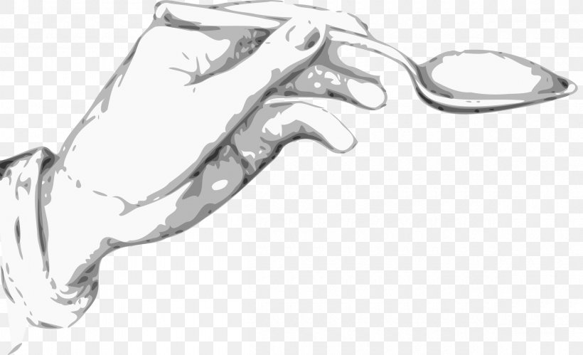 Drawing Hand Spoon Clip Art, PNG, 2400x1461px, Drawing, Arm, Artwork, Automotive Design, Black And White Download Free
