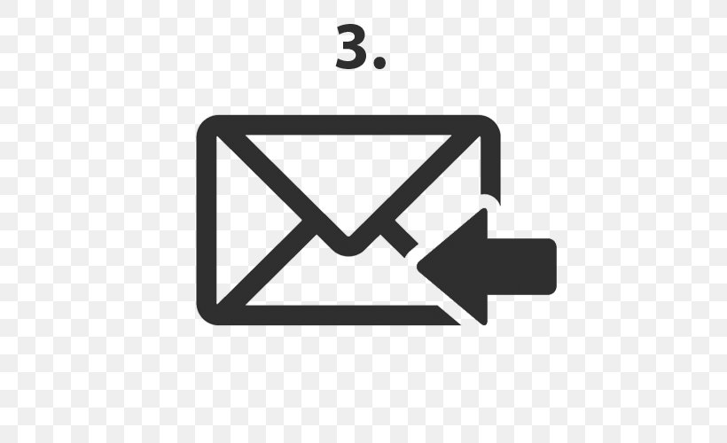 Email Symbol, PNG, 500x500px, Email, Black, Black And White, Brand, Flat Design Download Free