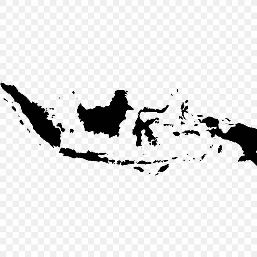 Peta Indonesia Black And White Flag Of Indonesia Vector Map, Png, 1024X1024Px, Indonesia, Black, Black And  White, Drawing, Flag Download Free