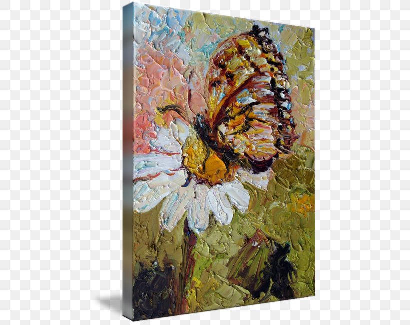 Monarch Butterfly Oil Painting, PNG, 452x650px, Monarch Butterfly, Acrylic Paint, Art, Artwork, Brush Download Free