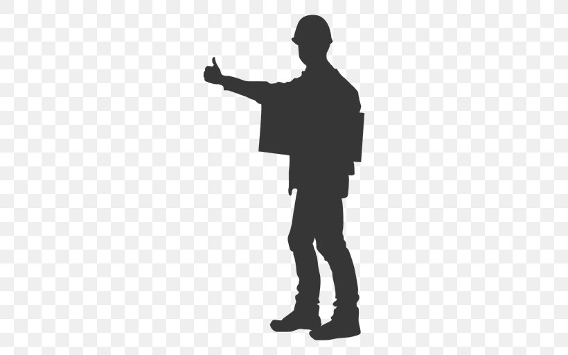 Thumb Signal Architectural Engineering Silhouette Clip Art, PNG, 512x512px, Thumb Signal, Architectural Engineering, Arm, Black And White, Construction Management Download Free