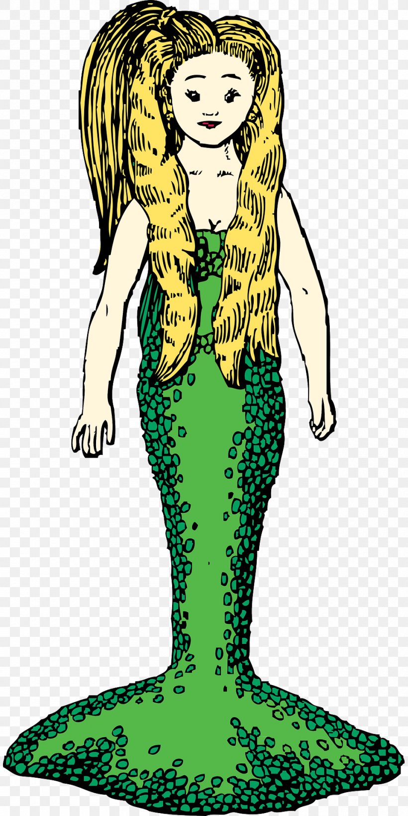 Mermaid Clip Art, PNG, 960x1920px, Mermaid, Art, Costume Design, Fairy, Fictional Character Download Free