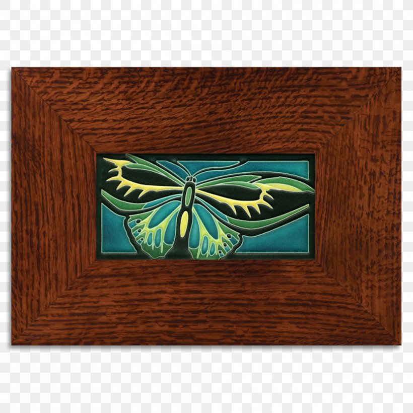 Rectangle Motawi Tileworks Picture Frames Miter Joint, PNG, 1000x1000px, Rectangle, Blue, Butterfly, Insect, Invertebrate Download Free