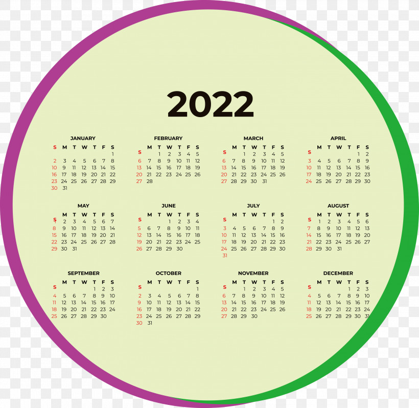 2022 Calendar 2022 Printable Yearly Calendar Printable 2022 Calendar, PNG, 3000x2923px, Calendar System, Calendar, Calendar Year, Month, Week Download Free