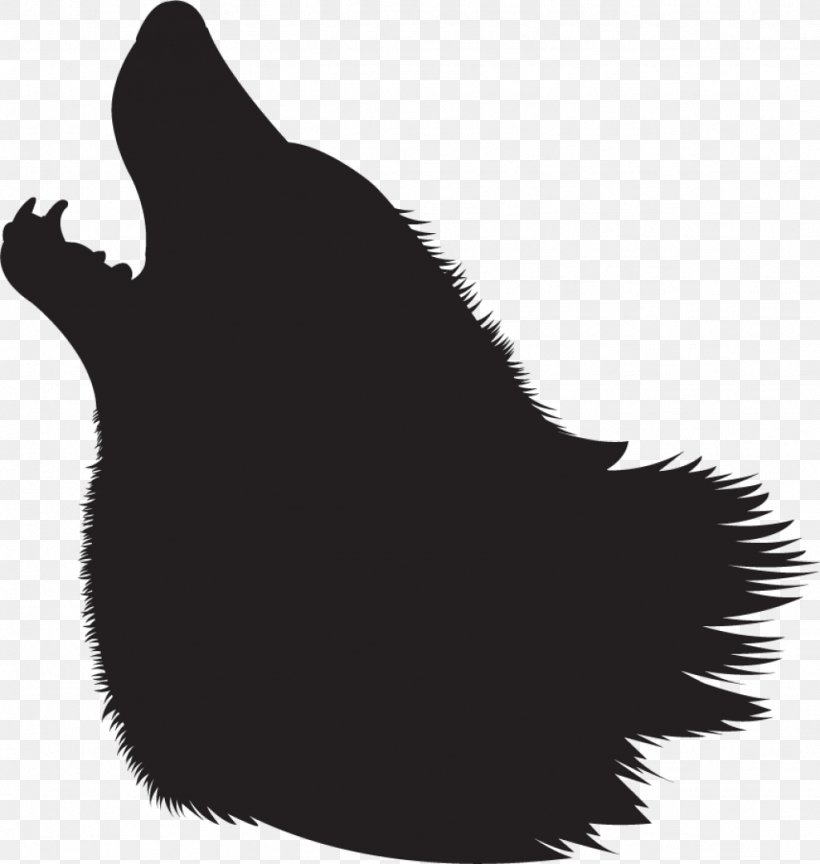 Gray Wolf Silhouette Clip Art, PNG, 1024x1079px, Gray Wolf, Black, Black And White, Carnivoran, Dog Like Mammal Download Free