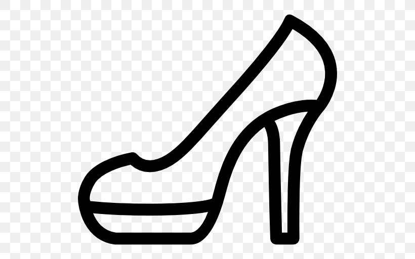 High-heeled Shoe Clothing Sneakers, PNG, 512x512px, Highheeled Shoe, Area, Ballet Flat, Black, Black And White Download Free