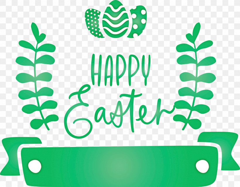 Easter Day Happy Easter Day, PNG, 2999x2343px, Easter Day, Green, Happy Easter Day, Leaf, Logo Download Free