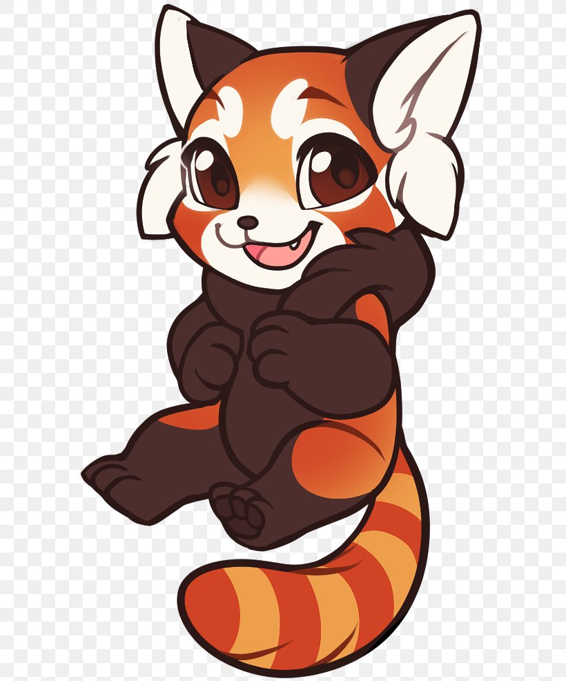 Red Panda Giant Panda Whiskers Sticker Clip Art, PNG, 595x986px, Red Panda, Animation, Art, Carnivoran, Cartoon Download Free