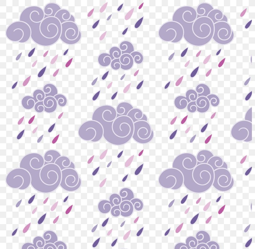 Vector Purple Rain, PNG, 800x800px, Cloud, Drawing, Lavender, Lilac, Pattern Download Free