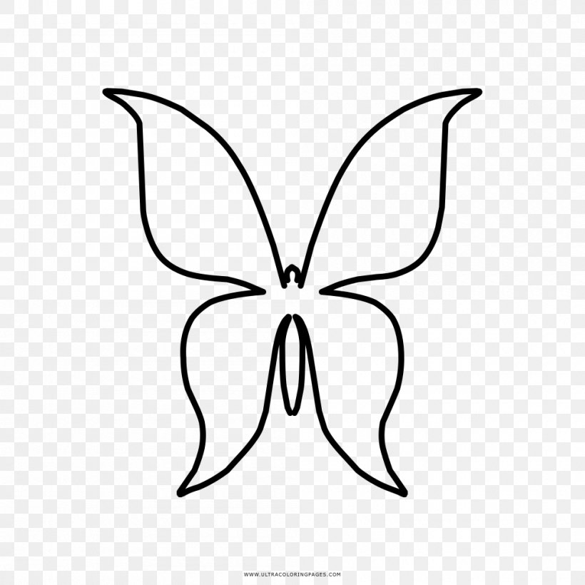 Butterfly Drawing Coloring Book Ailanthus Silkmoth, PNG, 1000x1000px, Butterfly, Area, Artwork, Barbie Mariposa, Black Download Free