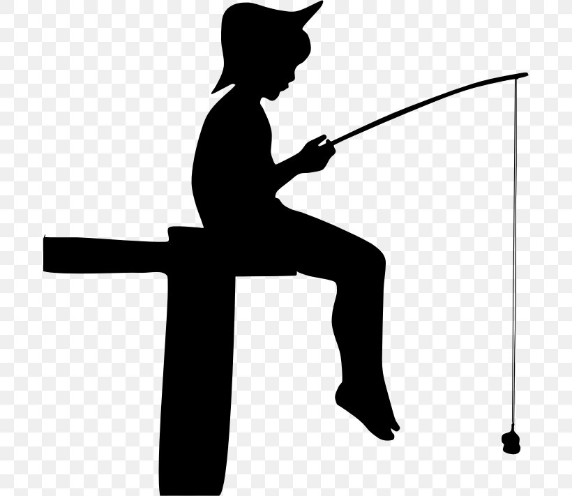 Fishing Rods Fly Fishing Clip Art, PNG, 696x711px, Fishing, Arm, Bass Fishing, Black, Black And White Download Free