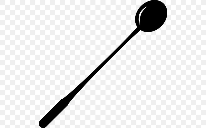 Spoon Kitchen Utensil Tool Clip Art, PNG, 512x512px, Spoon, Baseball Equipment, Black And White, Cutlery, Fork Download Free