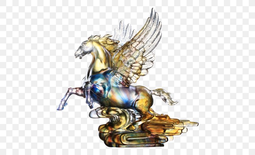 Horse Figurine Liuli Gongfang 琉璃 Longma, PNG, 500x500px, Horse, Art, Crystal, Dragon, Fictional Character Download Free