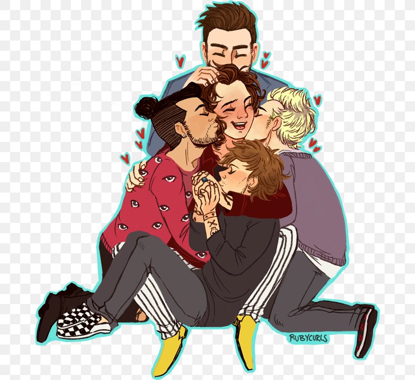One Direction Fan Art Drawing, PNG, 700x750px, Watercolor, Cartoon, Flower, Frame, Heart Download Free