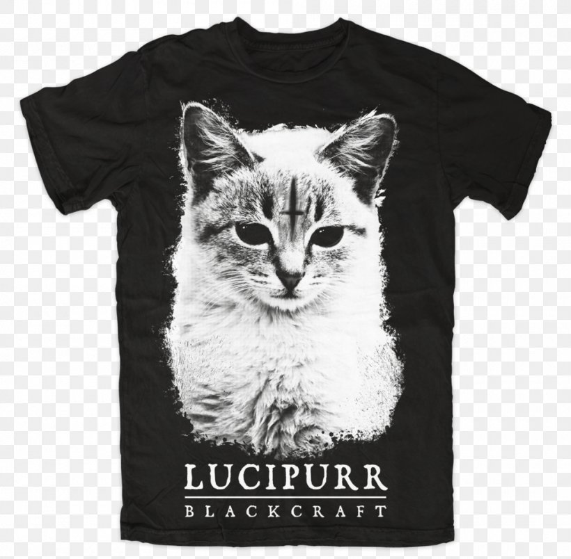 T-shirt Blackcraft Cult Hoodie Clothing Sweater, PNG, 1000x981px, Tshirt, Black And White, Blackcraft Cult, Cat, Cat Like Mammal Download Free