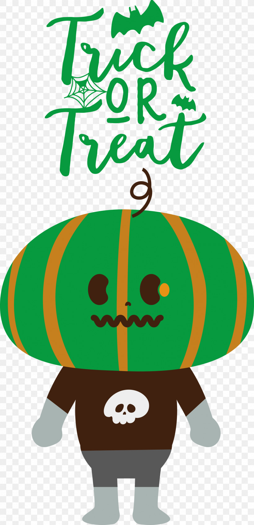 Trick Or Treat Trick-or-treating Halloween, PNG, 1453x3000px, Trick Or Treat, Behavior, Cartoon, Green, Halloween Download Free