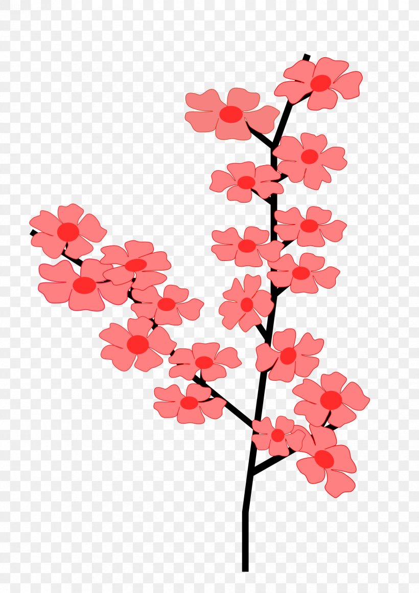 Cherry Blossom Clip Art, PNG, 1697x2400px, Cherry Blossom, Black Cherry, Blossom, Branch, Cherry Download Free