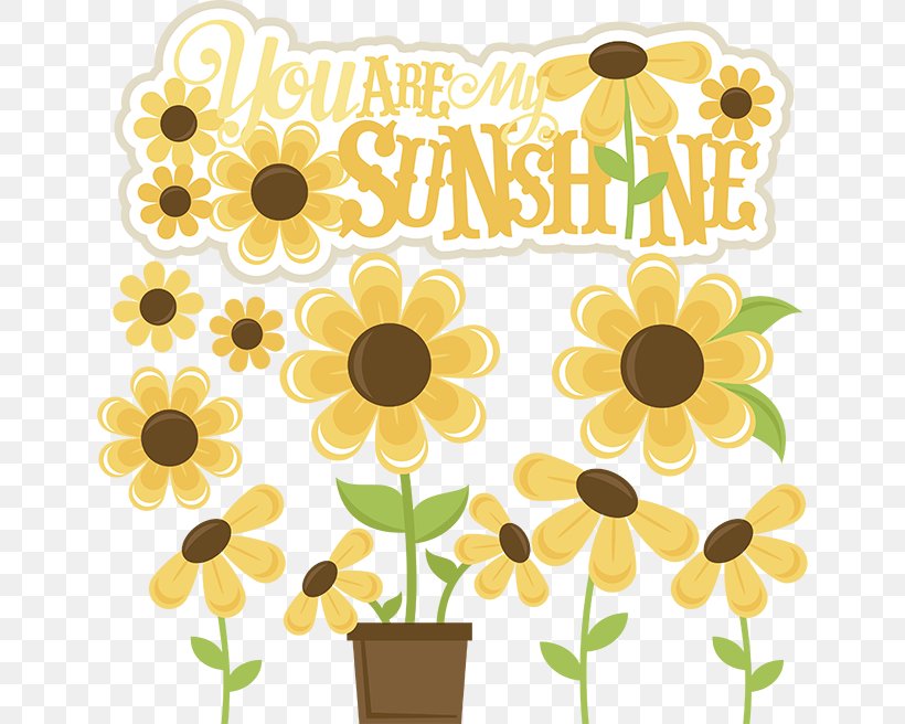 Common Sunflower Floral Design Clip Art, PNG, 648x656px