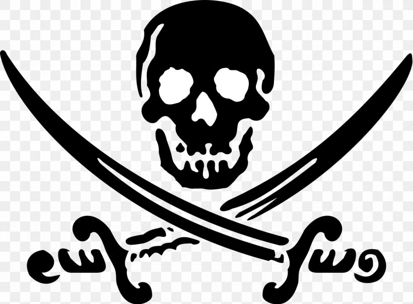 Jolly Roger Piracy Privateer Royalty-free Clip Art, PNG, 1280x943px, Jolly Roger, Black And White, Bone, Brand, Calico Jack Download Free