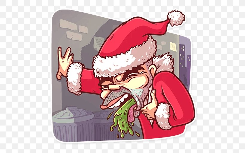 New Year Santa Claus Bad Santa Christmas Day Text, PNG, 512x512px, Santa Claus, Art, Bad Santa, Cartoon, Christmas Download Free