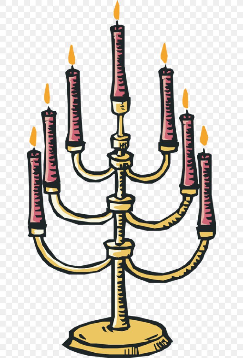 Sanctuary Lamp Menorah Paschal Candle Clip Art, PNG, 640x1206px, Sanctuary Lamp, Candle, Candle Holder, Candlestick, Cartoon Download Free