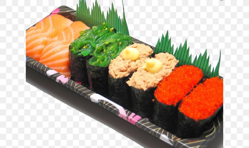 Sushi Japanese Cuisine Makizushi Sashimi Chinese Cuisine, PNG, 650x487px, Sushi, Asian Food, Bento, California Roll, Chinese Cuisine Download Free