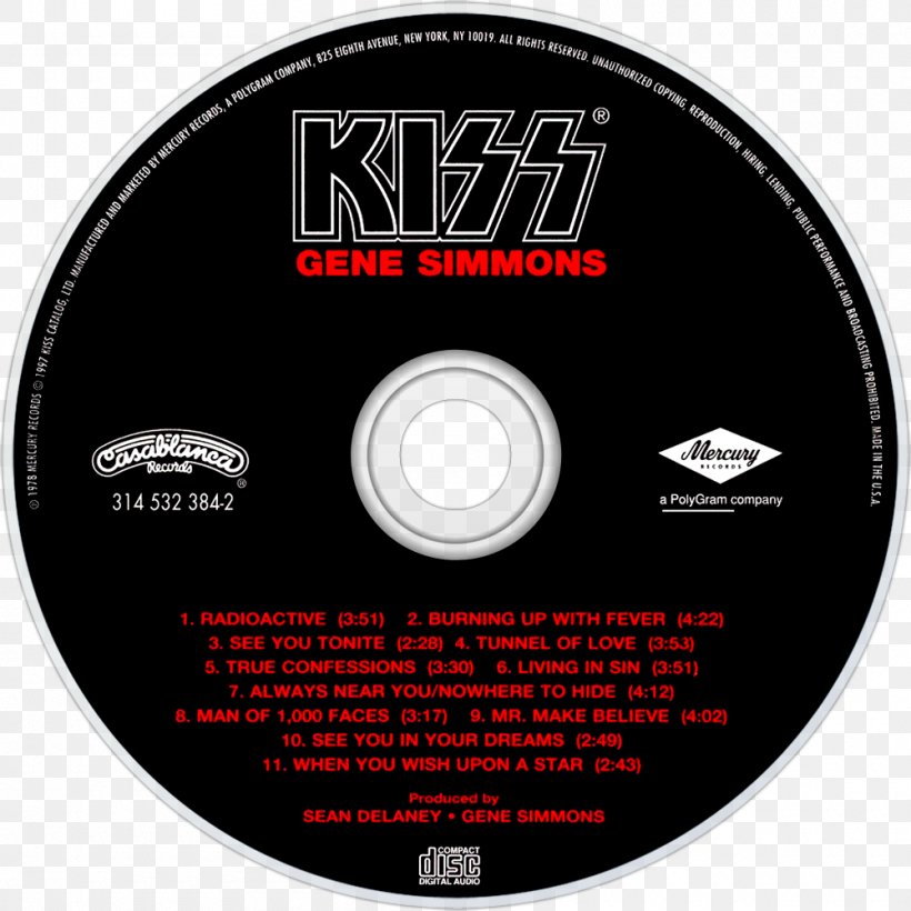 Compact Disc Love Gun Kiss Dressed To Kill Asshole, PNG, 1000x1000px, Compact Disc, Asshole, Brand, Creatures Of The Night, Data Storage Device Download Free