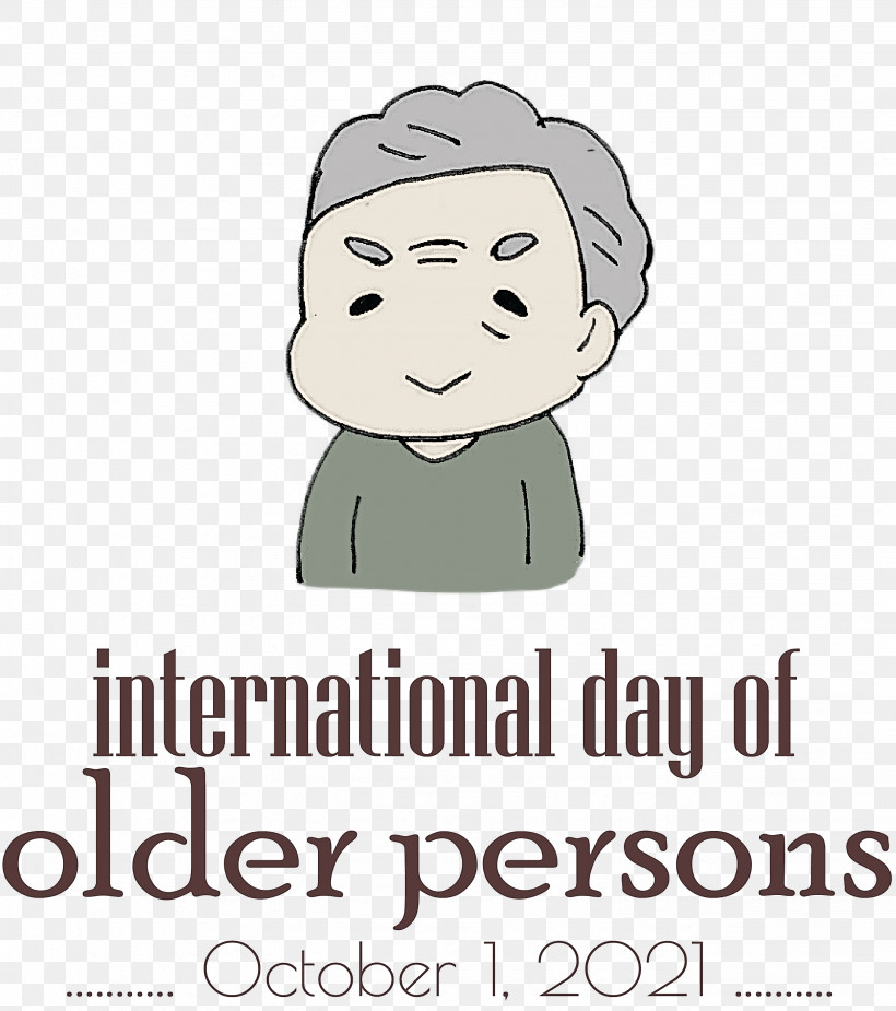 International Day For Older Persons Older Person Grandparents, PNG, 2657x3000px, International Day For Older Persons, Ageing, Cartoon, Face, Forehead Download Free